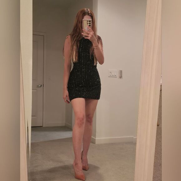 NWT ZARA SEQUIN MINI DRESSβZW COLLECTION Limited Edition - Picture 3 of 17